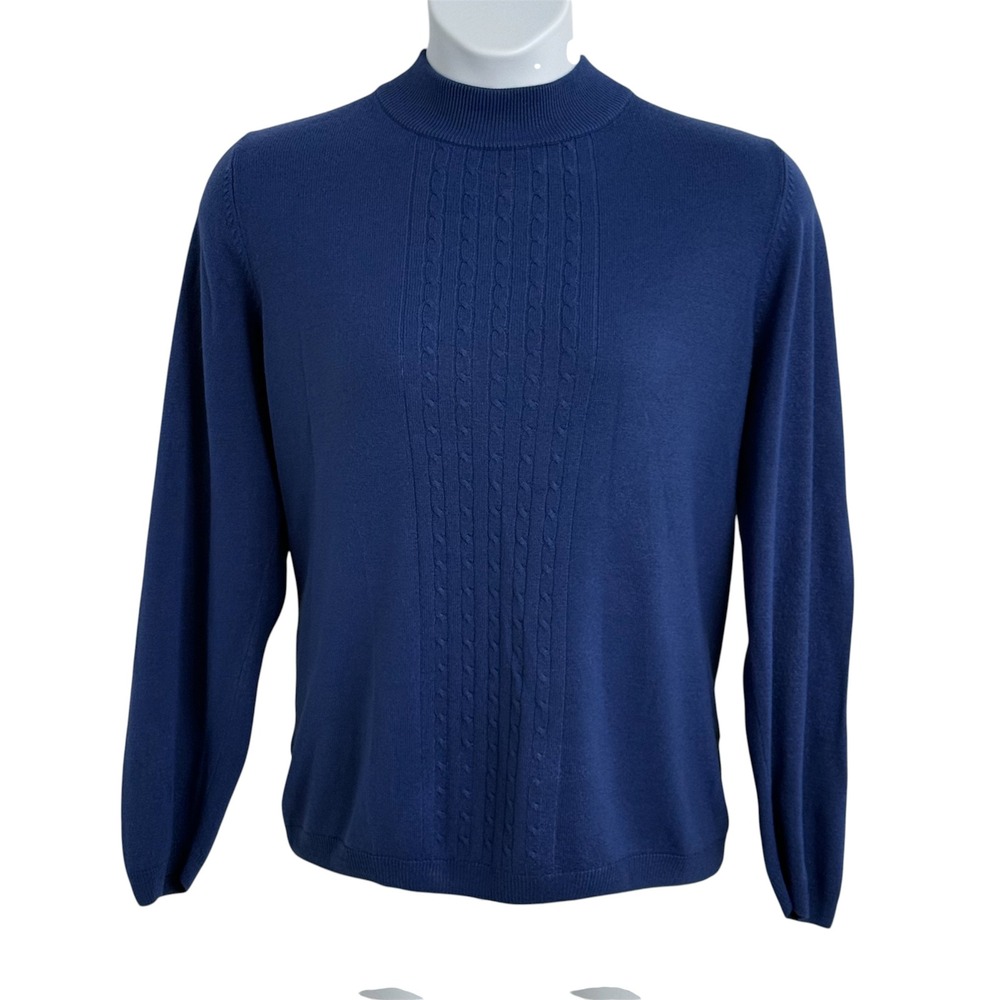Allison Daley Women's Long Sleeve Mock Collar Pullover Sweater